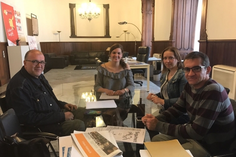 Representants d'STEPV es reuneixen amb la primera tinent d'alcalde Sandra Gómez, el passat 6 d'abril