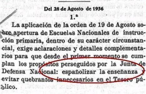 Boletín Oficial de la Junta de Defensa Nacional de España, l'agost de 1936