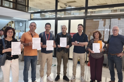 Entrega en registre de l'escrit