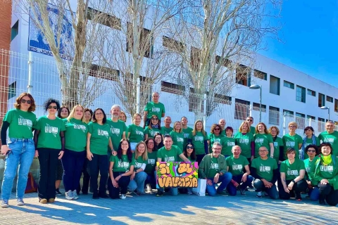 Concentració a l'IES Joan Fuster de Sueca