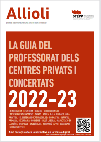 Guia del professorat i dels centres 2022/23 - Ensenyament privat