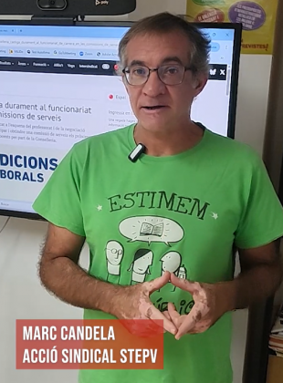 La Conselleria castiga durament al funcionariat de carrera en les comissions de serveis
