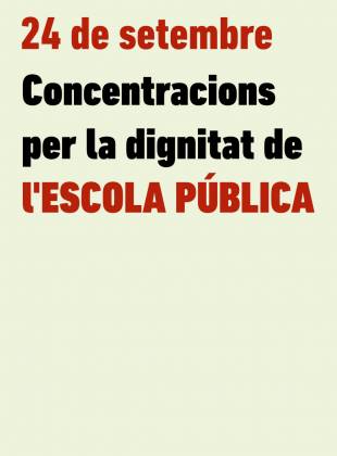 Concentracions a les portes dels centres educatius