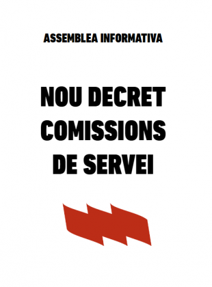 Assemblea informativa sobre el nou decret de comissions de serveis