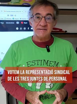 El 3 de desembre seran les eleccions sindicals en Educació pública