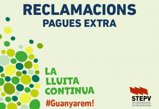Campanya de reclamacions de les pagues extra completes i preguntes freqüents