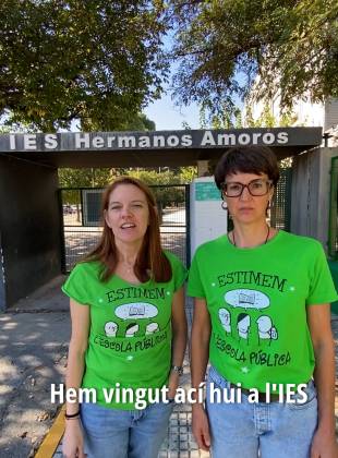 STEPV protesta contra el tancament del batxillerat nocturn a l’IES Hermanos Amorós de Villena i exigeix solucions