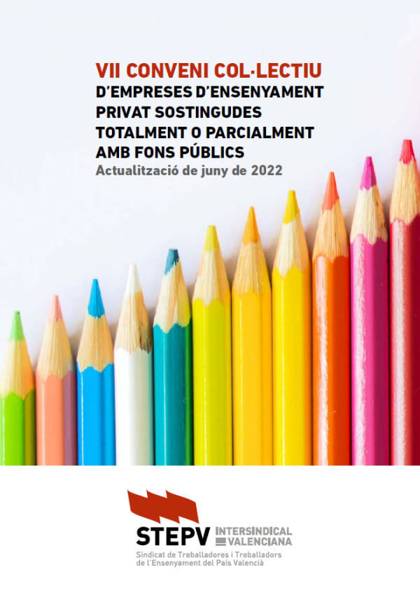 VII Conveni col·lectiu d’empreses d’ensenyament privat sostingudes amb fons públics