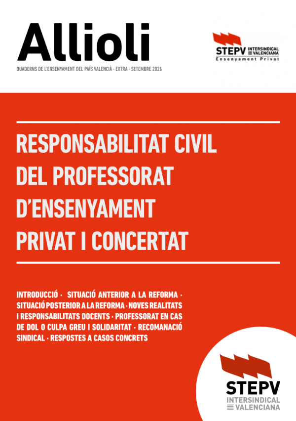 Responsabilitat civil del professorat d’ensenyament privat i concertat