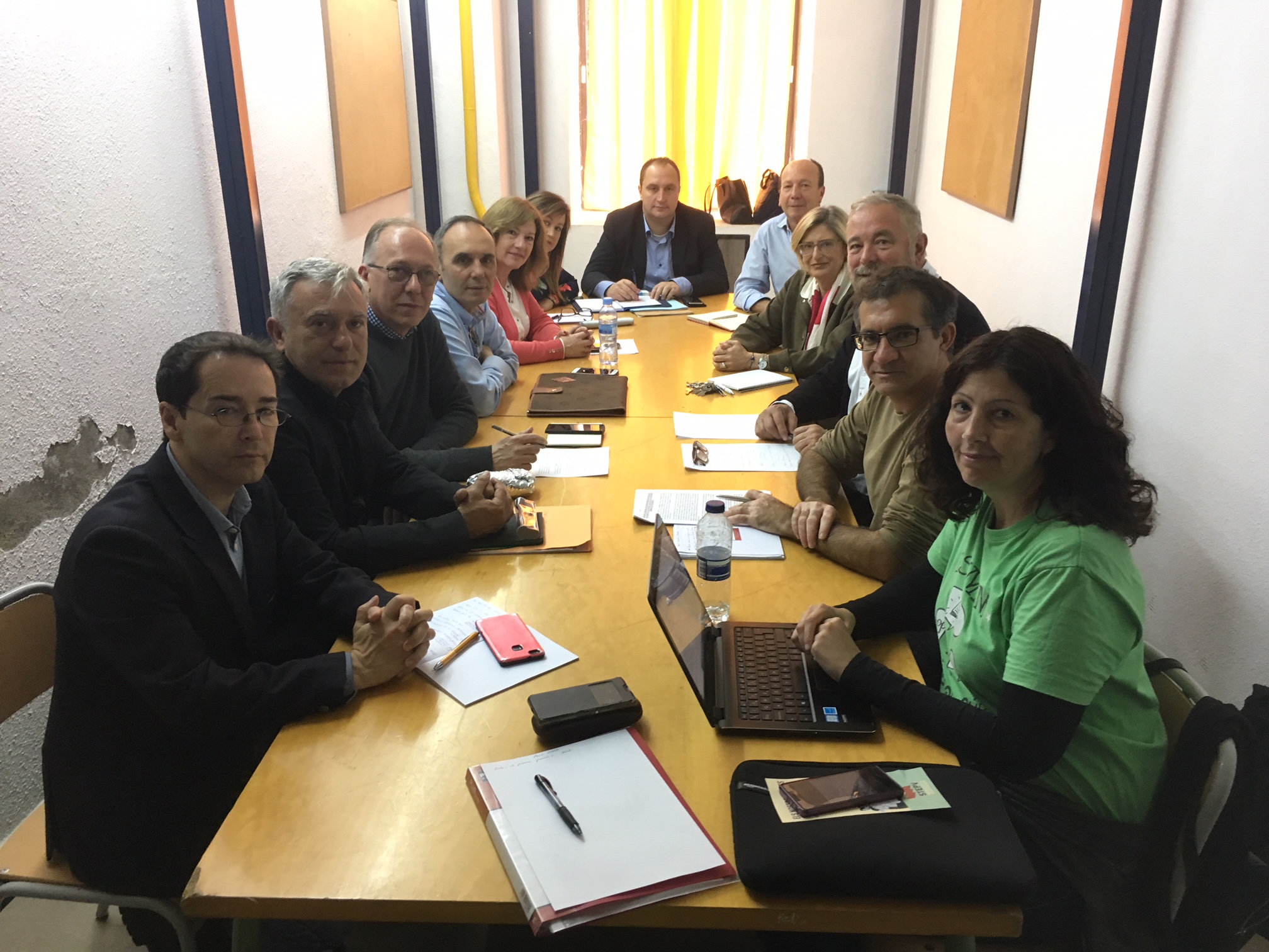 Un moment de la reunió d'aquest matí
