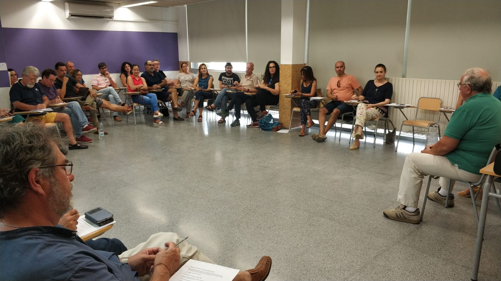 Un moment de la reunió de la Intercomarcal d'Alacant