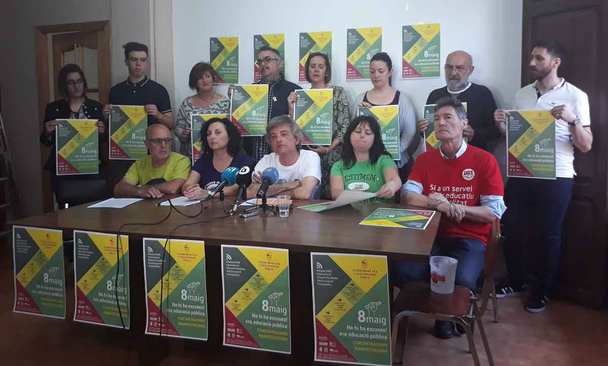 Roda de premsa de la Plataforma, aquest matí